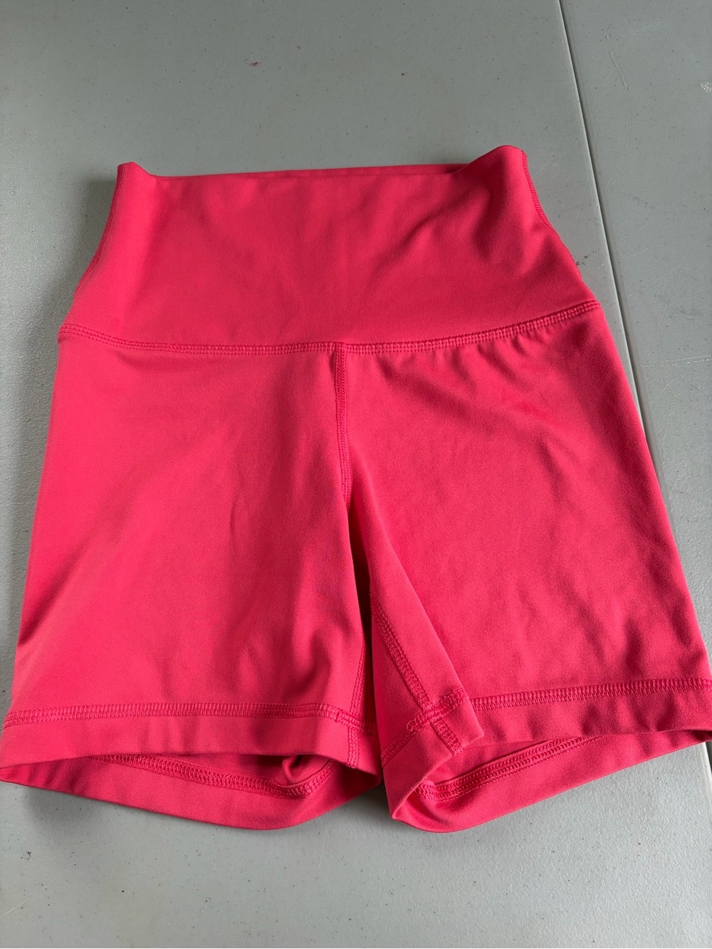 Yogalicious High-Waist Women’s Active Shorts in Bright Pink XS